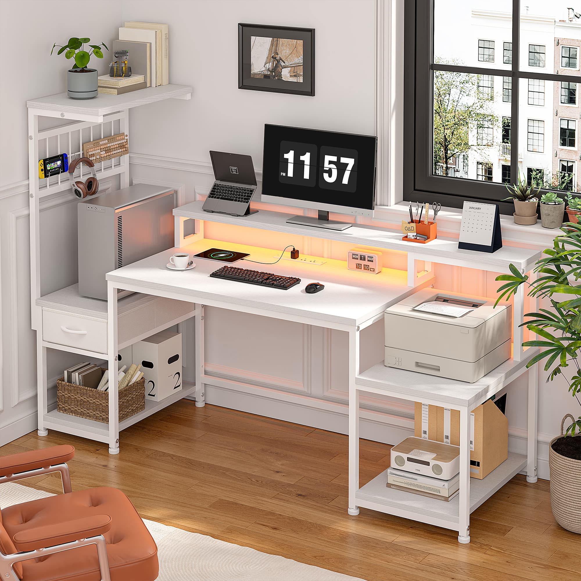 Office Furniture Plan - Игровой компьютерный стол EnHomee 55 дюймов