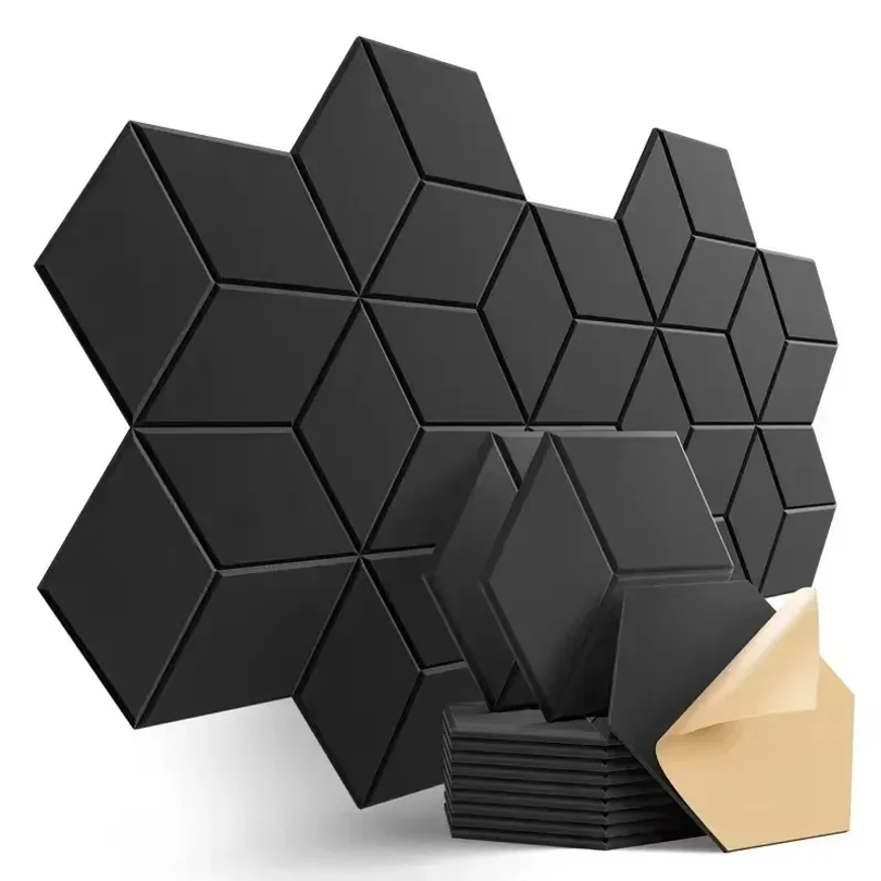 Office Furniture Plan - 12 шт. самоклеящихся шестиугольных звукоизоляционных панелей