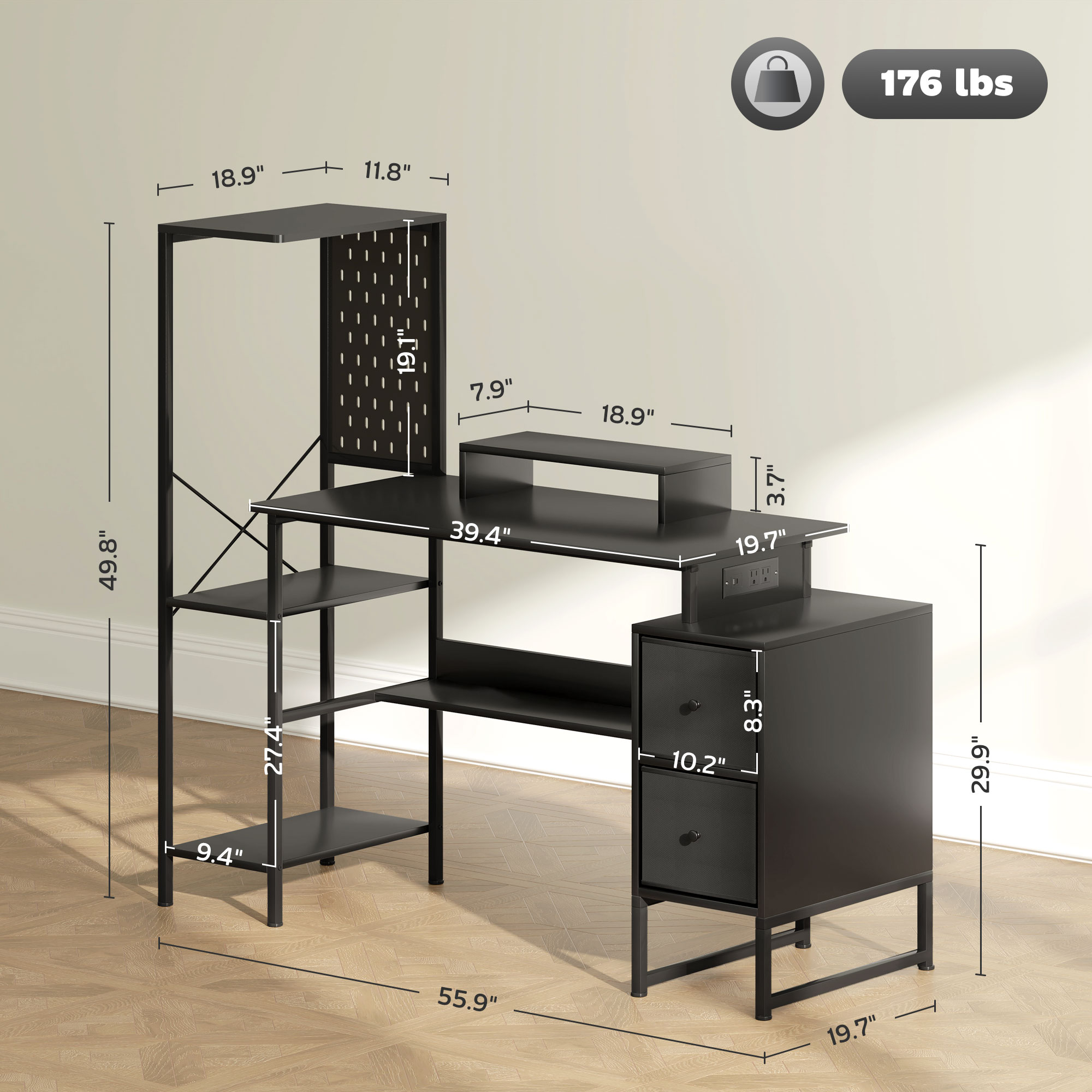 Игровой стол Homcom 56 дюймов  – обзор и цена Office Furniture Plan