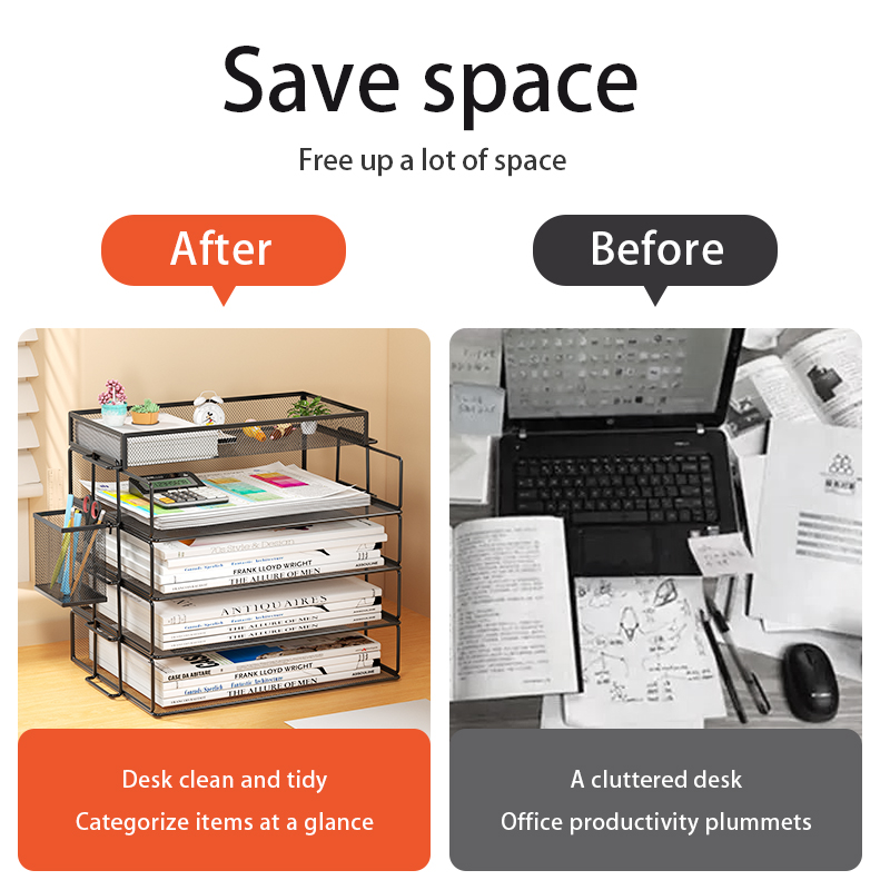 4-уровневый штабелируемый лото – обзор и цена Desktop Filing Tray