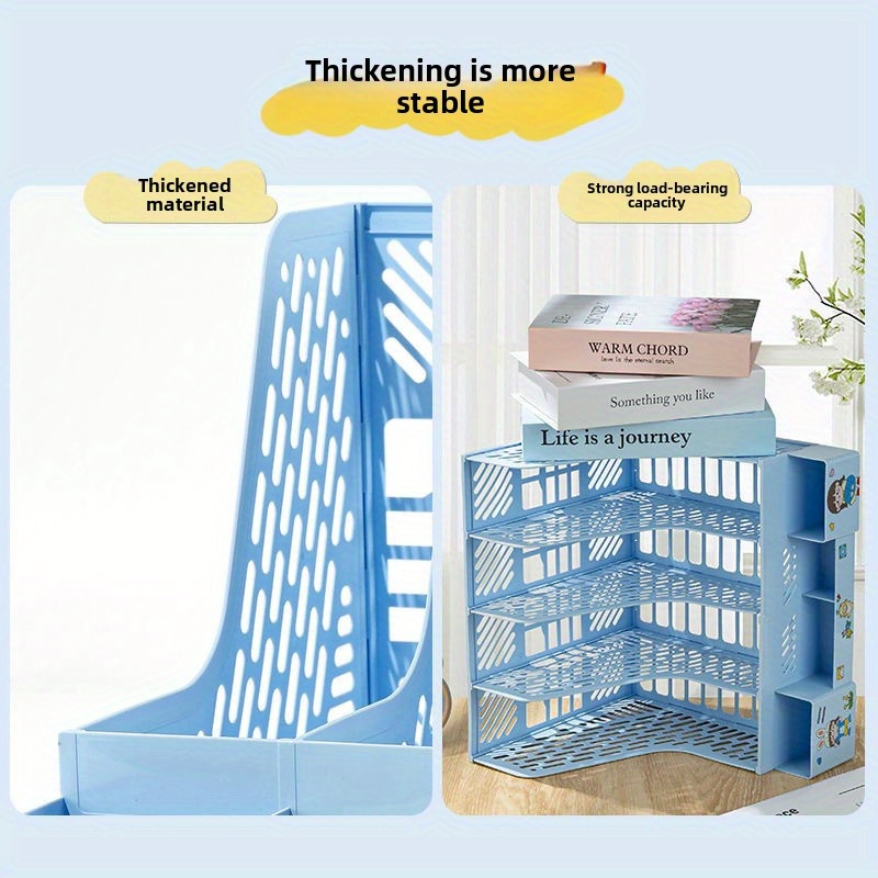 Утолщенная книжная полка (1 шт – обзор и цена Desktop Filing Tray